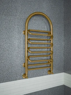 Liana Bronze - бронзовый полотенцесушитель с изогнутой перекладиной