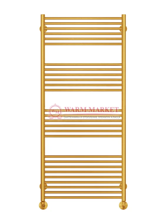 Аврора П27-4 - водяной полотенцесушитель, нижнее подключение, цвет золото