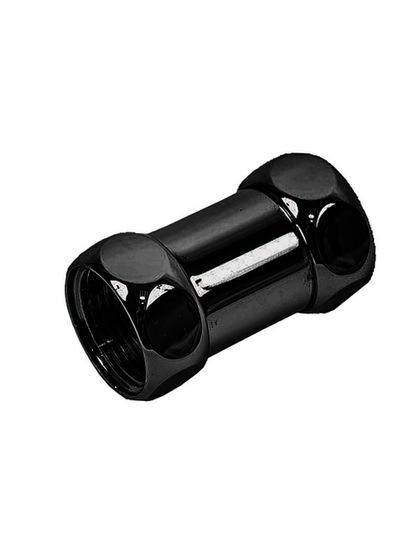 Переходник прямой черный для подключения полотенцесушителя.