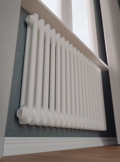 Bronto Pipe 2057 - двухтрубный трубчатый радиатор высотой 570 мм, боковое подключение