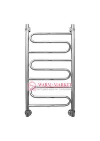 Virazh 800х400 - узкий полотенцесушитель из нержавеющей стали 400 мм. шириной
