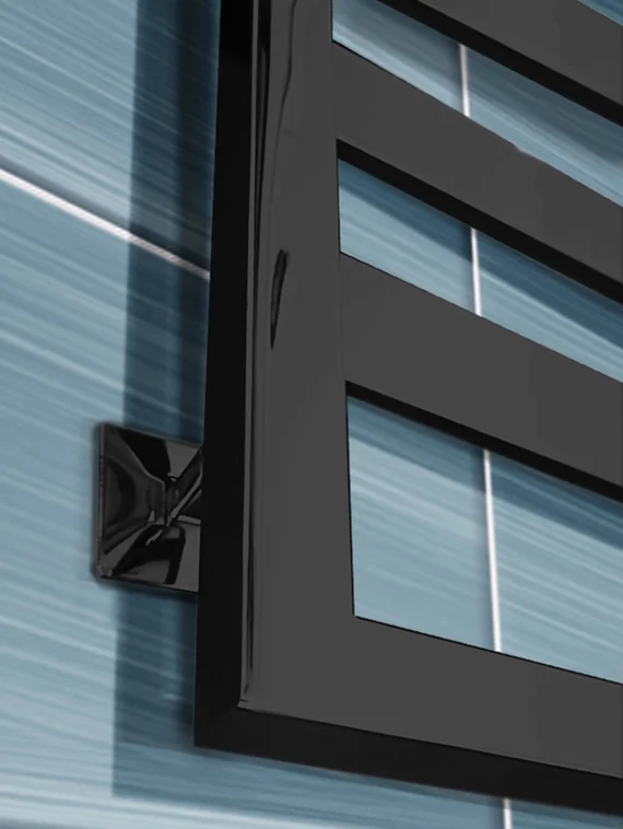 Tempra - дизайн полотенцесушитель с широким профилем прямоугольного сечения