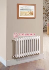 Трубчатый радиатор Purmo Delta 2057-12 секций, двухтрубный с боковым подключением.