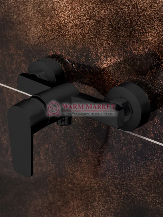 Смеситель для душа черный Dill 6102-Bl