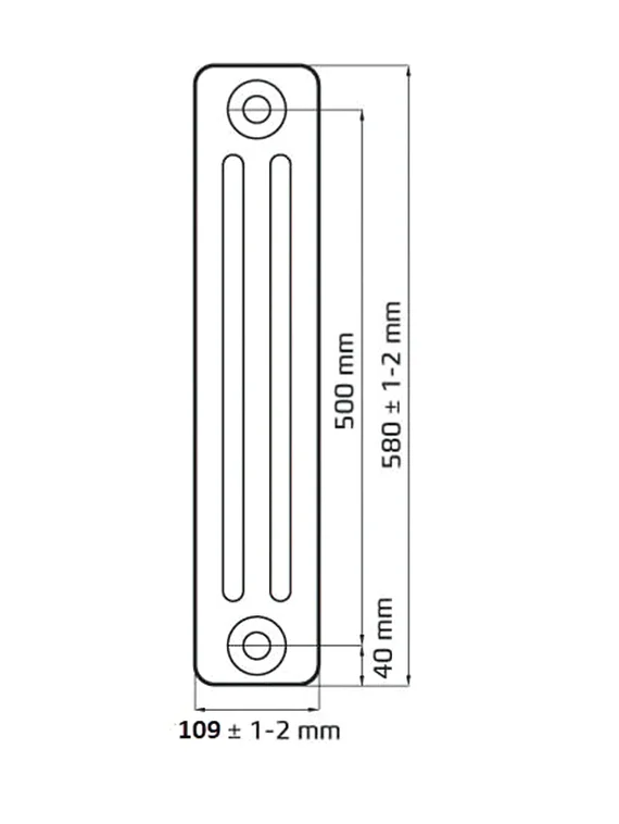 Loft 500 - чугунный дизайн радиатор