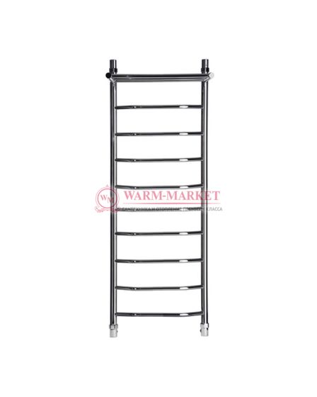 Galant 6 (трапеция) - водяной полотенцесушитель с полкой из нержавеющей стали