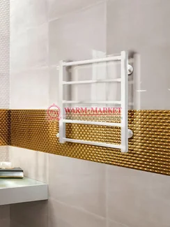 Vega White - Белый водяной полотенцесушитель с боковым подключением