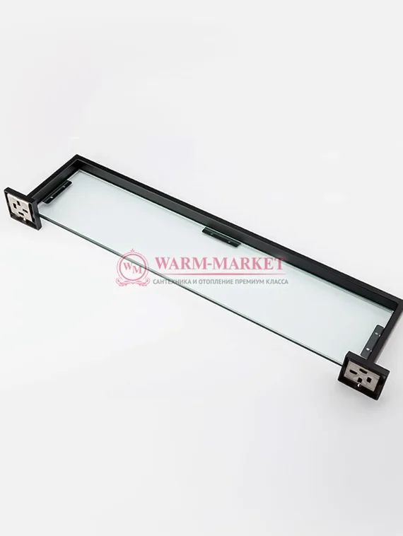 Полка стеклянная Warmer Black Line 55500145
