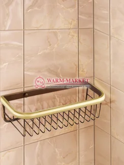 Полочка Zorg SZR U-1 BR в ретро стиле, античная бронза