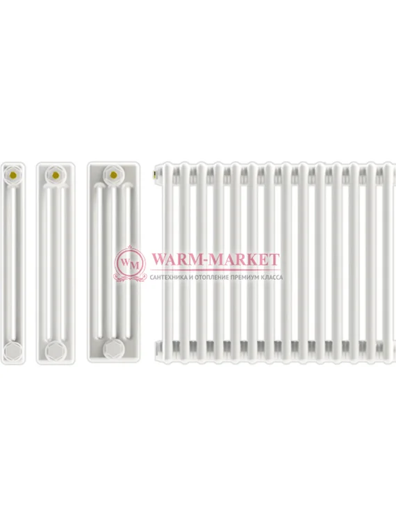 Трубчатый радиатор Unilux 2090 двухтрубный, боковое подключение