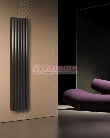 Steel V 30х60 2250 - вертикальный трубчатый дизайн-радиатор, 8 секций