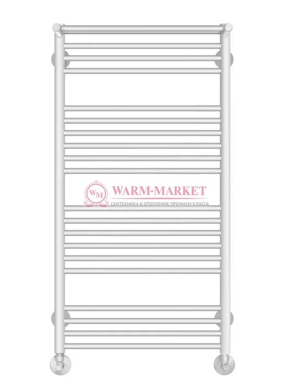 Аврора П20-3 - электрический полотенцесушитель с полкой, белый