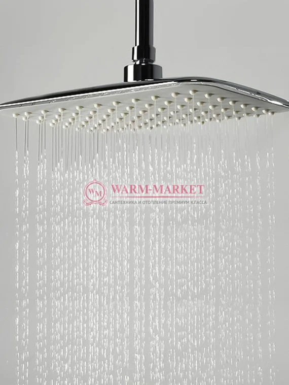 Встраиваемый комплект для душа с верхней душевой насадкой черный A12831-Bl