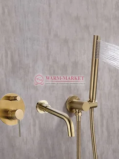 Комплект для ванны и душа Warmer Gold Line 310135