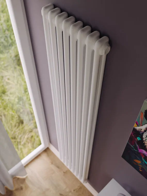 Bronto Pipe 2190 - двухтрубный трубчатый радиатор высотой 1900 мм, боковое подключение