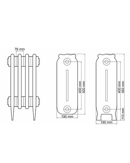 Чугунный радиатор HeatWave Sofora 560