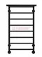 Контур П8-3 - водяной полотенцесушитель с полкой, нижнее подключение, черный