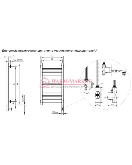 Полотенцесушитель ArtofSpace Simplex
