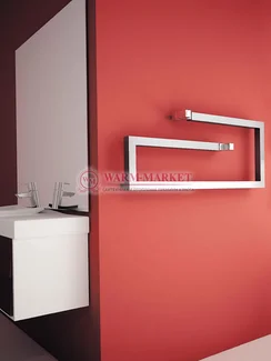 Klips Carisa - дизайнерский полотенцесушитель из матовой полированной нержавеющей стали