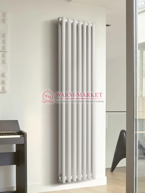 Вертикальный трубчатый радиатор KZTO Garmonia C40 V2 высотой 2057 мм