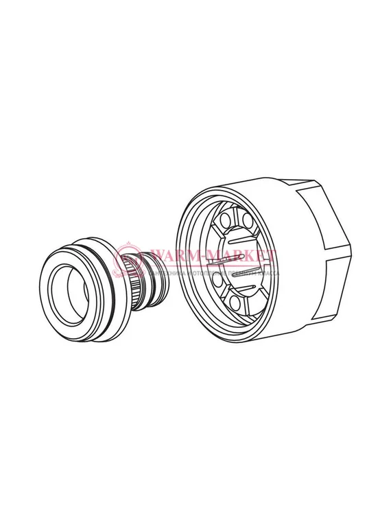 Резьбозажимное соединение REHAU flex/pink 20х2,8xG3/4