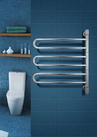 Поворотный электрический полотенцесушитель Energy U chrome с малым энергопотреблением