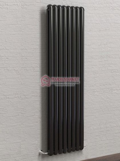 Вертикальный трубчатый радиатор Solira 2180 Elis, N69 нижнее подключение, черный