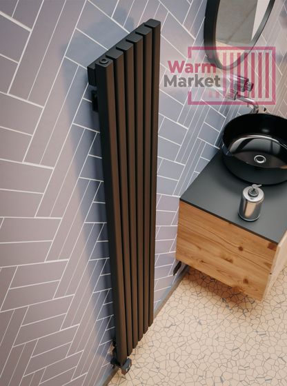 Axxinot Fortalla 40х40 VE - вертикальный электрический радиатор высотой 1250 мм, 10 секций