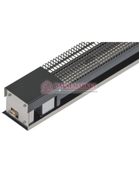 Внутрипольный конвектор Katherm QK шириной 190 мм с рулонной решеткой