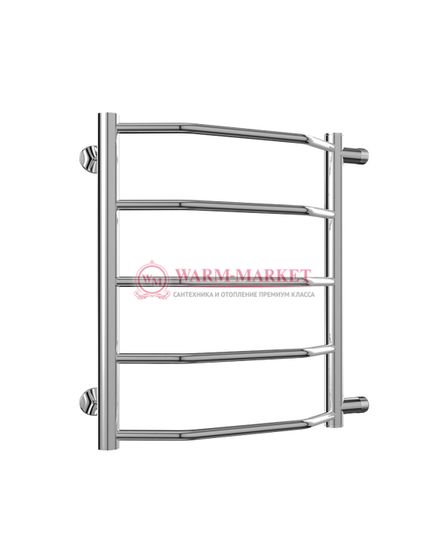 Виктория П5 - водяной полотенцесушитель, боковое подключение, черный