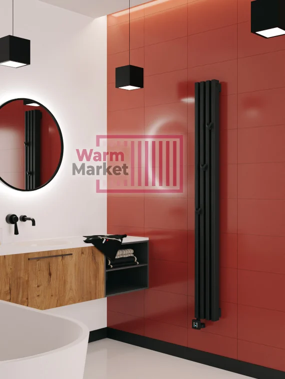 Axxinot Cardea 60х30 VE - вертикальный электрический радиатор высотой 1250 мм, 10 секций