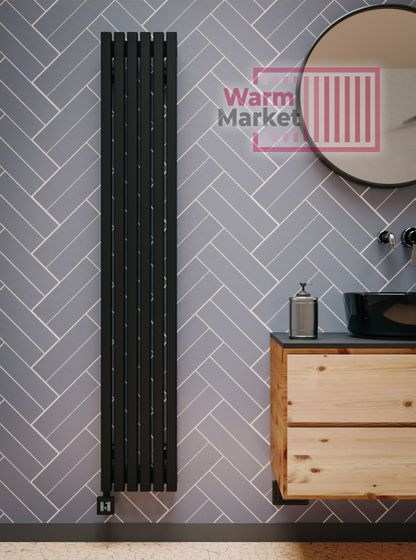 Axxinot Fortalla 40х40 VE - вертикальный электрический радиатор высотой 1500 мм, 6 секций