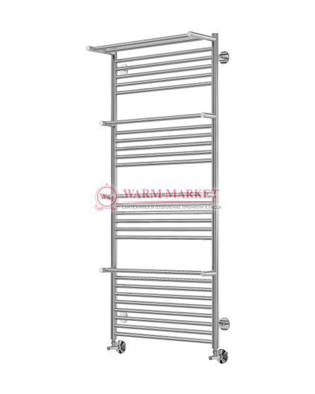 Аврора П27-4 - водяной полотенцесушитель с полками, нижнее подключение, цвет бронза