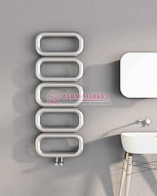 Дизайнерский полотенцесушитель из матовой полированной нержавеющей стали Talent Carisa