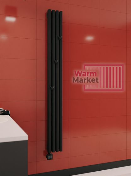 Axxinot Cardea 60х30 VE - вертикальный электрический радиатор высотой 1500 мм, 2 секции