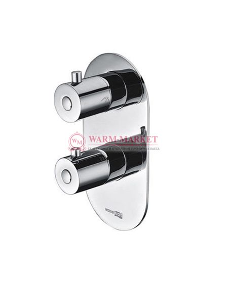 Встраиваемый комплект для душа с верхней душевой насадкой и лейкой черный А16031-Bl Thermo