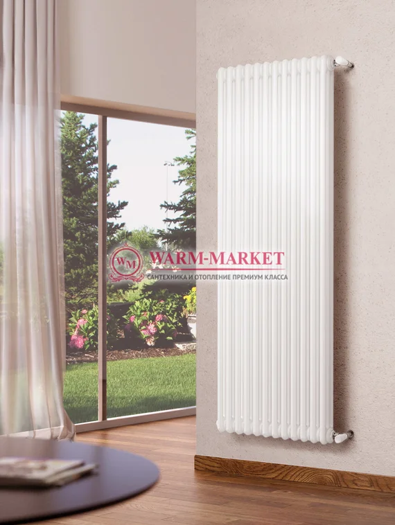 Вертикальный трубчатый радиатор Irsap Tesi RT 31800-12 №30, трехтрубный с боковым подключением