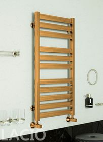 Lacio Bronze - бронзовый полотенцесушитель с квадратным профилем.