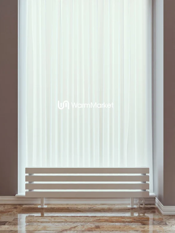 Bareng Livian ZN 700 - напольный трубчатый радиатор шириной 700 мм, нижнее правое подключение