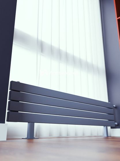 Bareng Temper ZN 600 - напольный трубчатый радиатор шириной 600 мм, боковое подключение