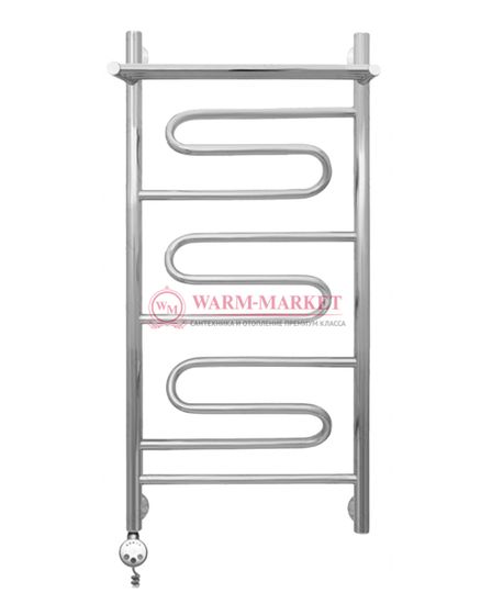 Virazh-2 - электрический дизайн-полотенцесушитель с полкой