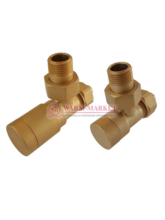 Комплект клапанов с ручной регулировкой Elegant 6042 Матовое Золото