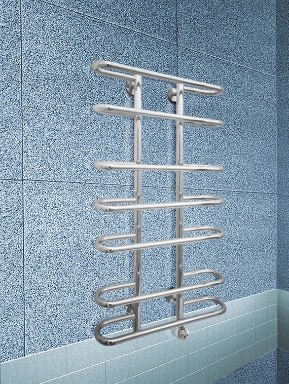 Furror White E - белый электрический полотенцесушитель с округлыми перекладинами