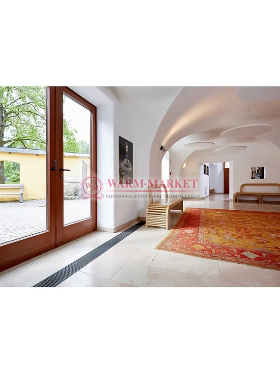 Внутрипольный конвектор Katherm QK nano глубиной 70 мм, шириной 165 мм