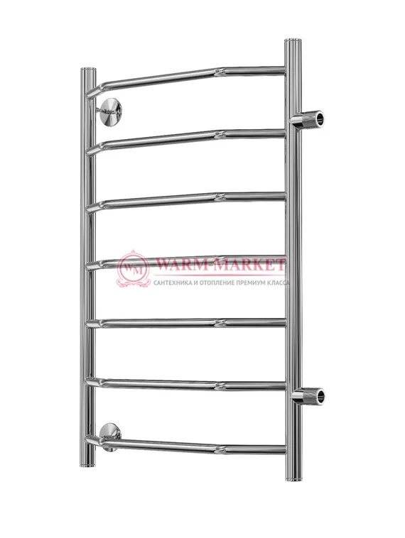 Виктория П7 - водяной полотенцесушитель, боковое подключение, черный