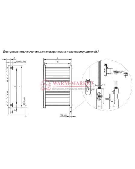 Полотенцесушитель ArtofSpace Elegance