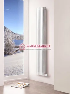 Delta Electric 1800, 6 секций,  3 трубный - электрический вертикальный трубчатый радиатор