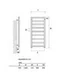 Quadro Q5 - водяной дизайн-полотенцесушитель из нержавеющей стали