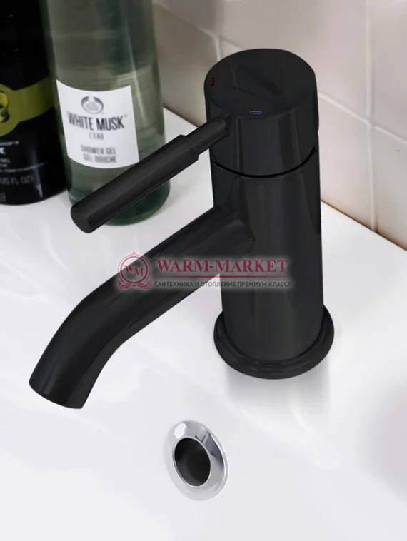 Смеситель для умывальника черный Main 4105-Bl