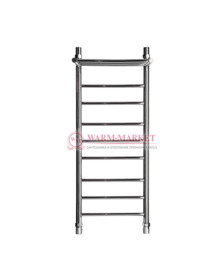 Galant 4 (прямой) - водяной полотенцесушитель с полкой из нержавеющей стали
